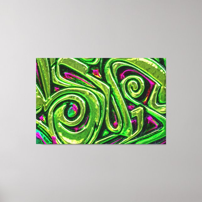 Abstrakt konst 118 lindad canvas (Framsida)