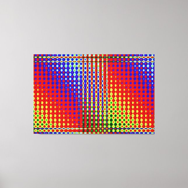 Abstrakt konst 121 lindad canvas (Framsida)