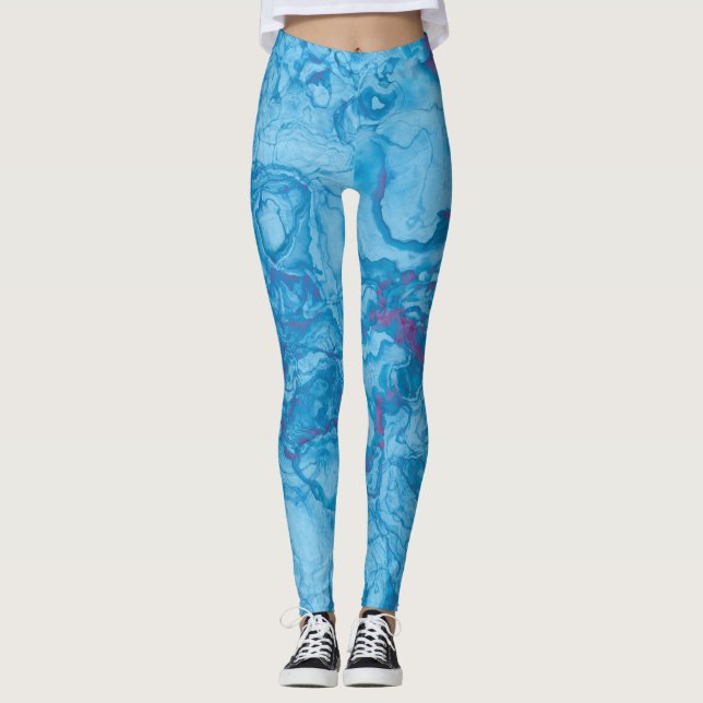 Abstrakt Konst 124 Leggings (Framsida)