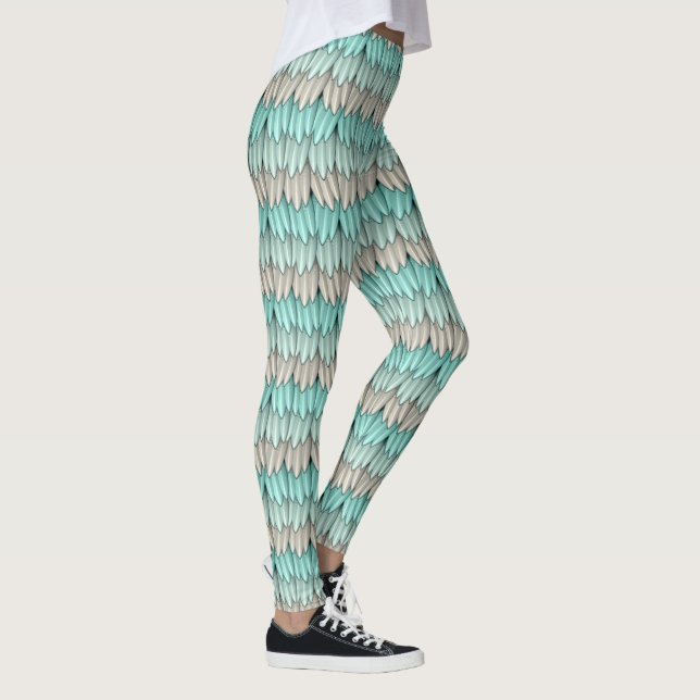 Abstrakt konst 126A-B Alternativ Leggings (Höger)