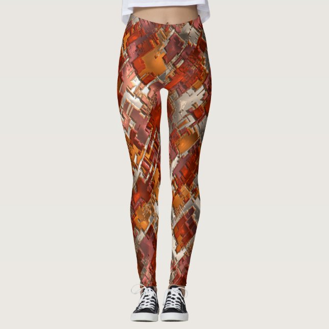 Abstrakt konst 130 Leggings (Framsida)