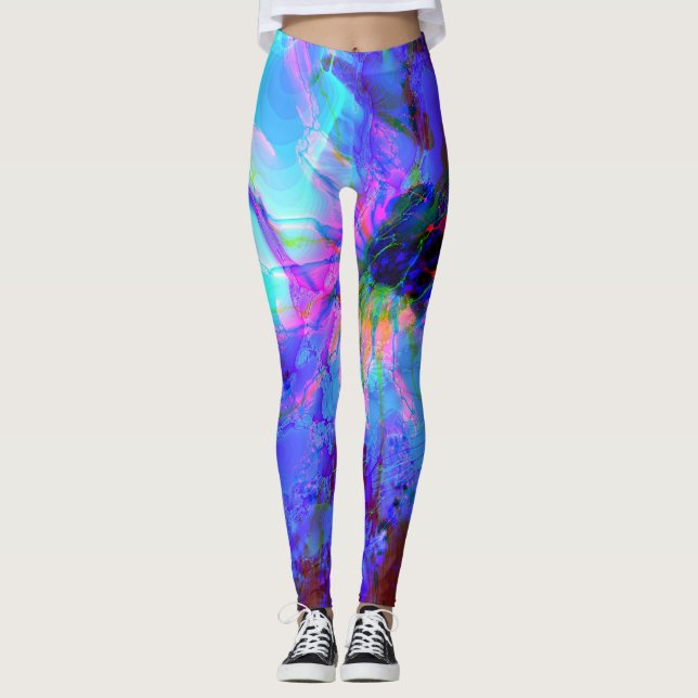 Abstrakt konst 159 Leggings (Framsida)