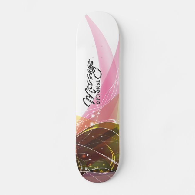 Abstrakt konst 15 Skateboard Bräda 20,5 Cm (Framsida)