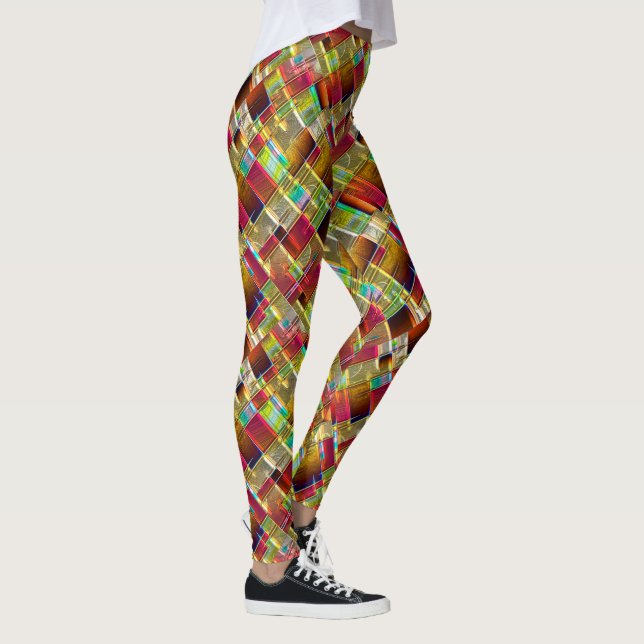 Abstrakt konst 164A-B Alternativ Leggings (Höger)