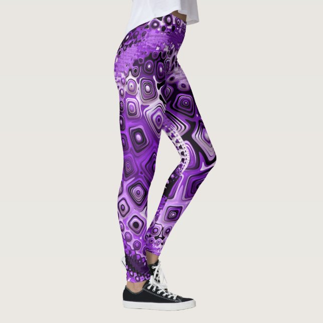 Abstrakt konst 172A-B Alternativ Leggings (Höger)