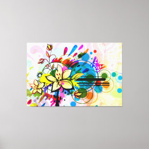 Abstrakt konst 26 lindad canvas