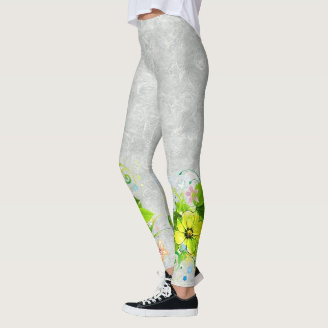 Abstrakt konst 36 Bildalternativ Leggings (Vänster)