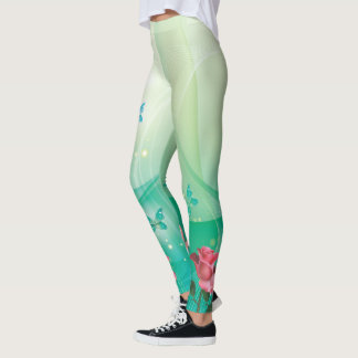 Abstrakt konst 39A-B Bildalternativ Leggings