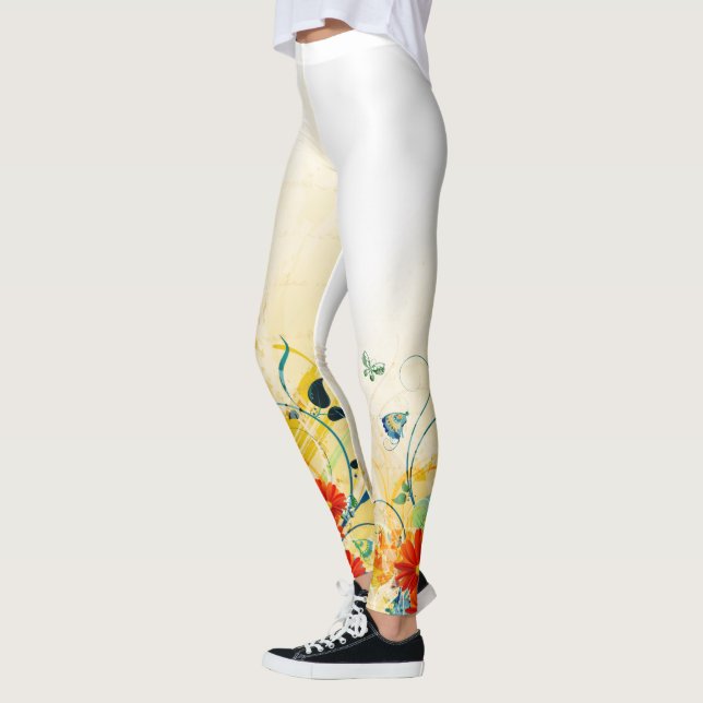 Abstrakt konst 40 Leggings (Vänster)