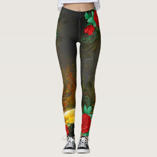 Abstrakt konst 41A-B Bildalternativ Leggings