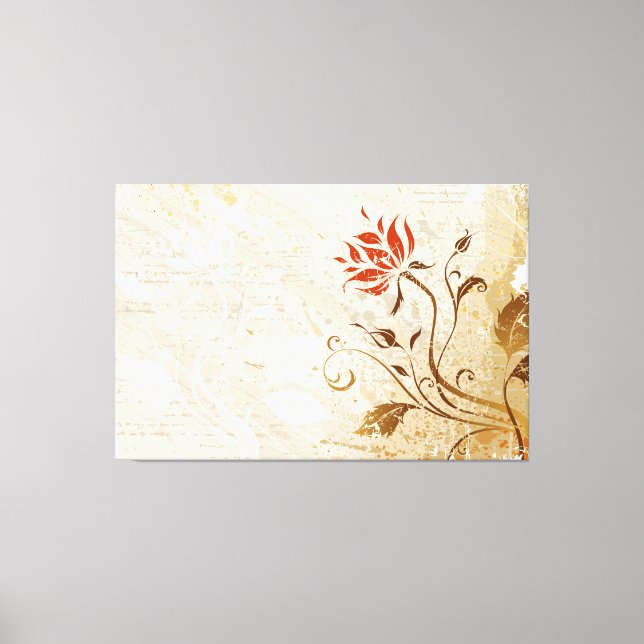 Abstrakt konst 50 lindad canvas (Framsida)