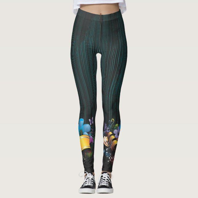 Abstrakt konst 52 Leggings (Framsida)