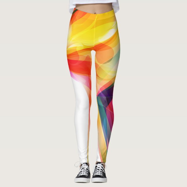 Abstrakt Konst 7 Leggings (Framsida)