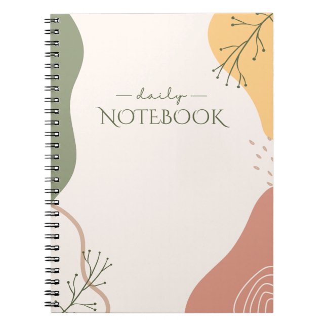 Abstrakt konst anteckningsbok (Framsidan)