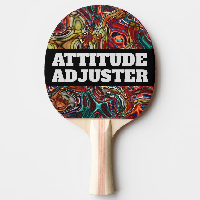 ABSTRAKT KONST ATTITYD JUSTERING PING PONG PADDLAR PINGISRACKET (Framsidan)