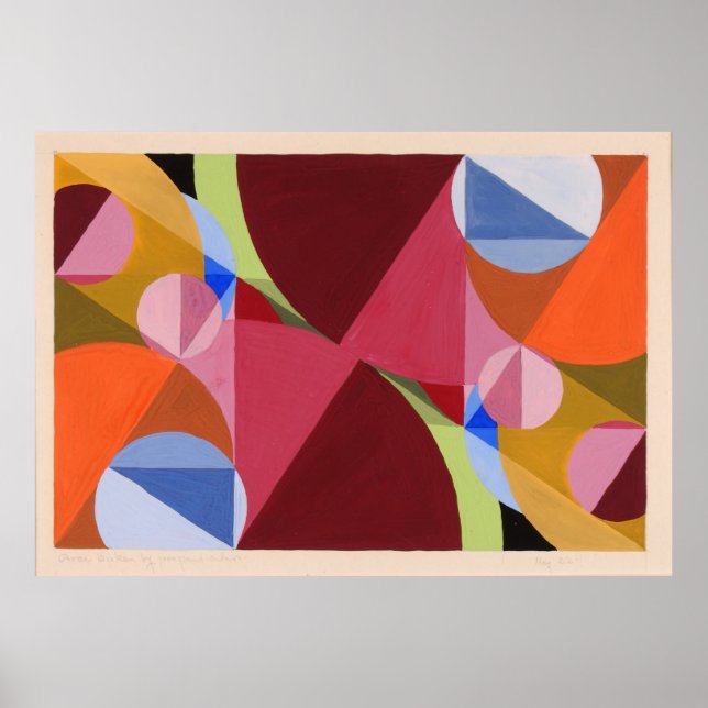 Abstrakt konst av Joseph Schillinger Poster (Framsidan)