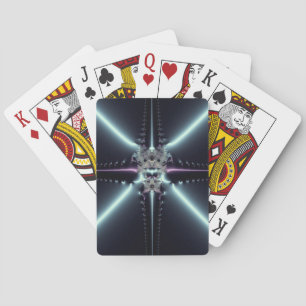 Abstrakt konst blå stjärna casinokort