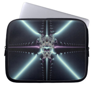 Abstrakt konst blå stjärna laptop sleeve