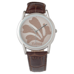 Abstrakt konst Brun Alger, Kelp Armbandsur