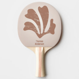 Abstrakt konst Brun alger, kelp Pingisracket