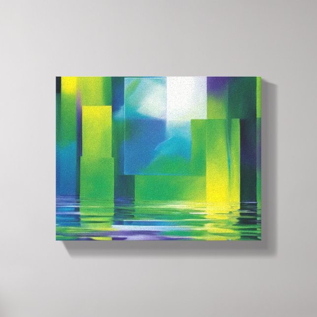 Abstrakt konst canvastryck (Framsida)
