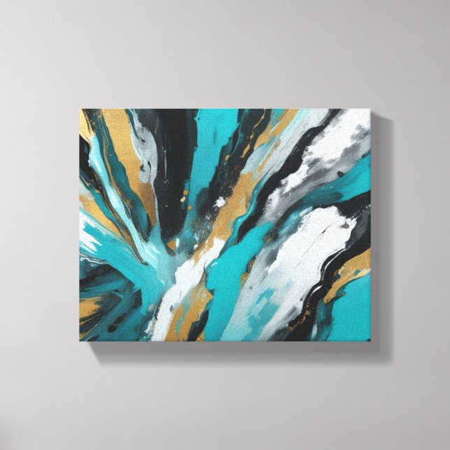 Abstrakt konst canvastryck (Framsida)