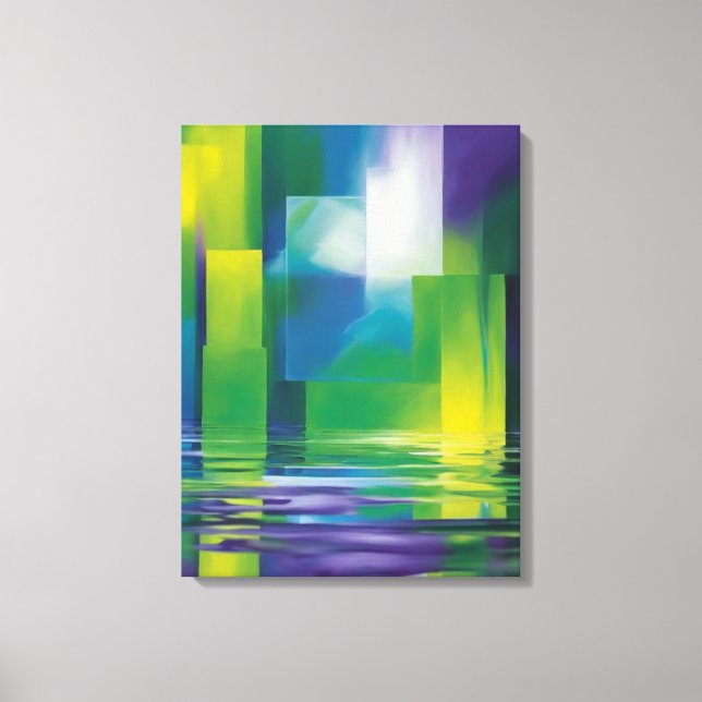 Abstrakt konst canvastryck (Framsida)