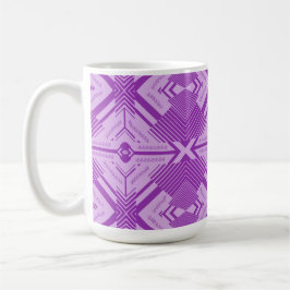 Abstrakt konst Chevron Geometriskt Sömlöst Mönster Kaffemugg