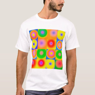 Abstrakt konst Färgrik Glad T Shirt