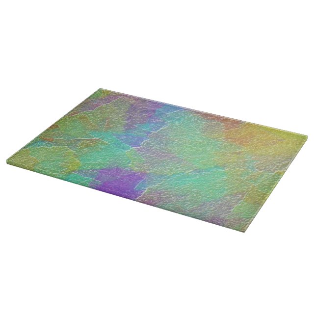 Abstrakt konst Färgrik Texturerad Glas (Hörn)
