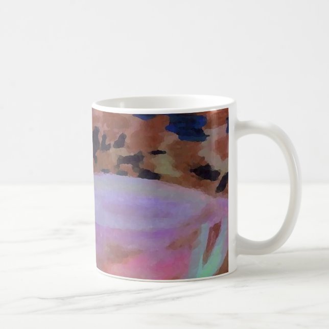Abstrakt konst för CafeCricketDiane kaffe Kaffemugg (Höger)