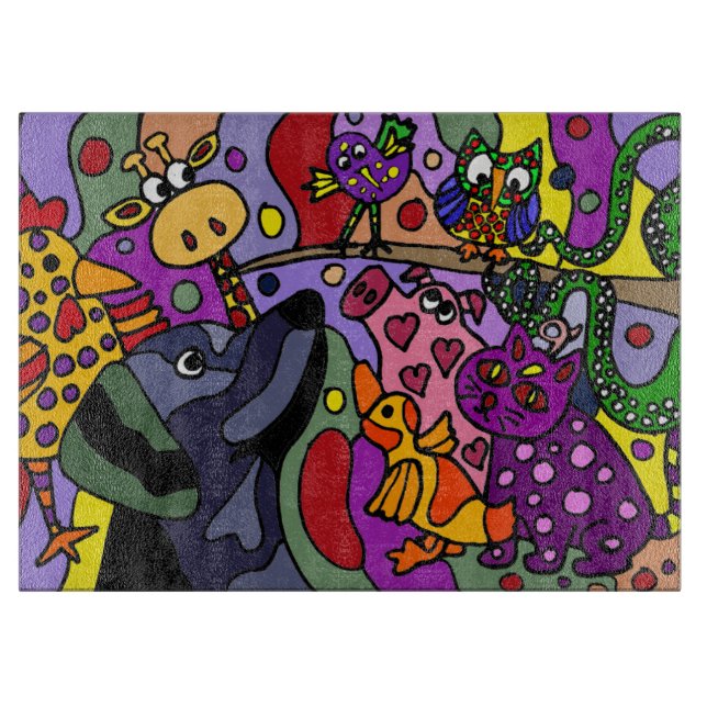 Abstrakt konst för enorma djur (Framsidan)