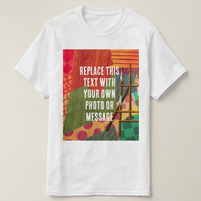 Abstrakt konst för färgläggning t shirt (Design framsida)