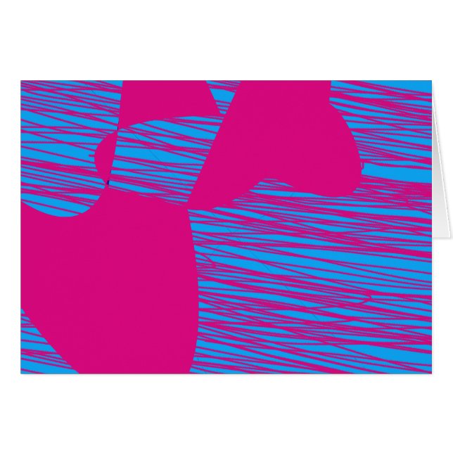 Abstrakt konst för för shock rosaklickFuchsia och OBS Kort (Framsidan Horizontal)