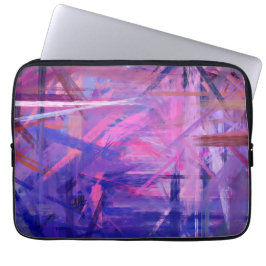 Abstrakt konst för lilor som målar 3 laptop sleeve
