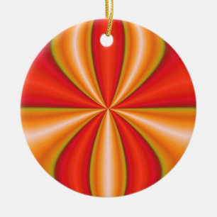 abstrakt konst för orange julgransprydnad keramik