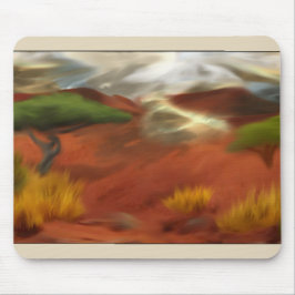 Abstrakt konst från australiensiska outback vid gr musmatta