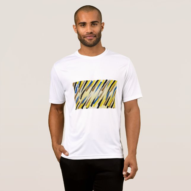 Abstrakt konst Funky Herr T-Shirt (Hel framsida)