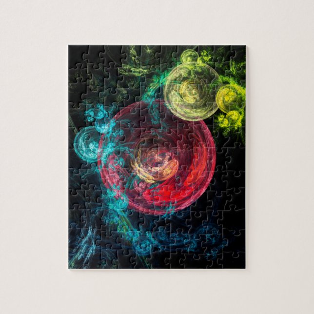 Abstrakt konst galaxcirklar pussel (Vertikal)