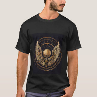 Abstrakt konst Golden Vingar T Shirt