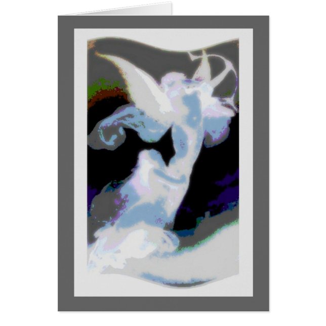 Abstrakt konst hälsningskort (Framsidan)