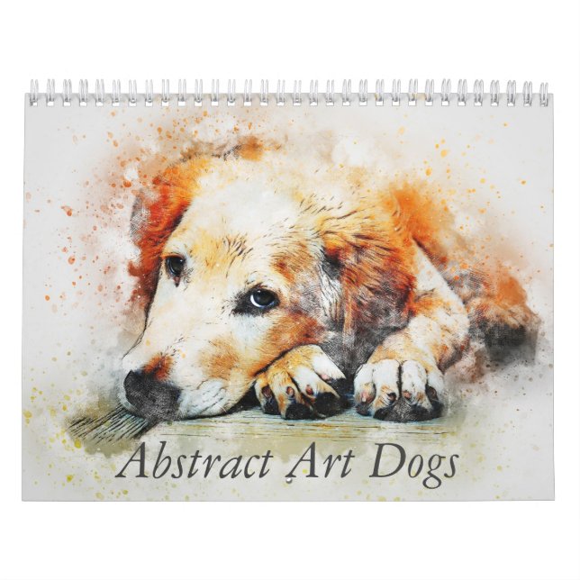 Abstrakt Konst Hundar Kalender (Omslag)
