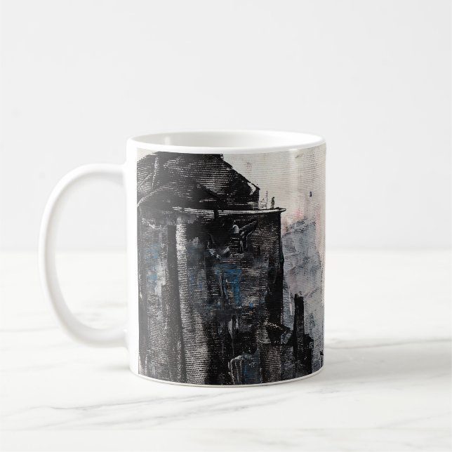 Abstrakt konst  Kaffe kopp (Vänster)