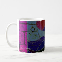 Abstrakt konst kaffekopp "Candlelight Variation"