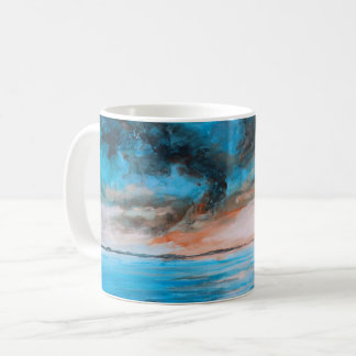 Abstrakt konst kaffemugg