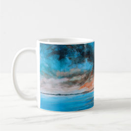Abstrakt konst kaffemugg