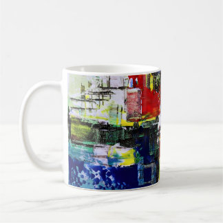 Abstrakt konst kaffemugg