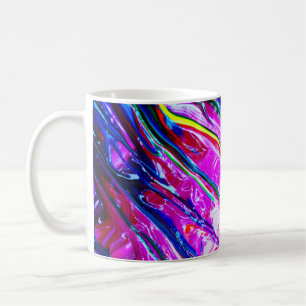 Abstrakt konst kaffemugg