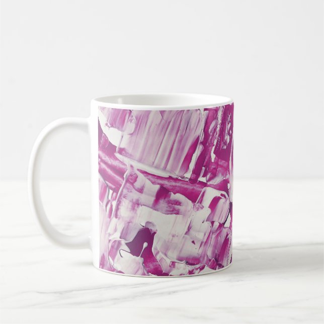 Abstrakt konst kaffemugg (Vänster)