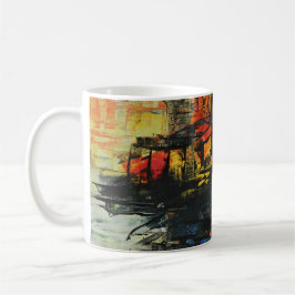 Abstrakt konst kaffemugg